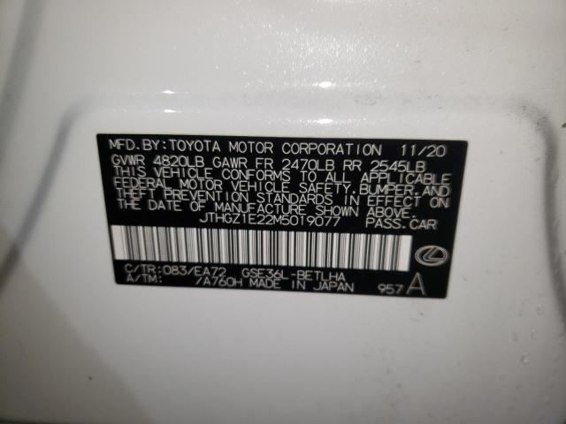 2021 LEXUS IS 350 F-S JTHGZ1E22M5019077