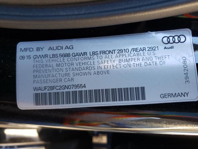 2016 AUDI S6 PREMIUM WAUF2BFC2GN079554