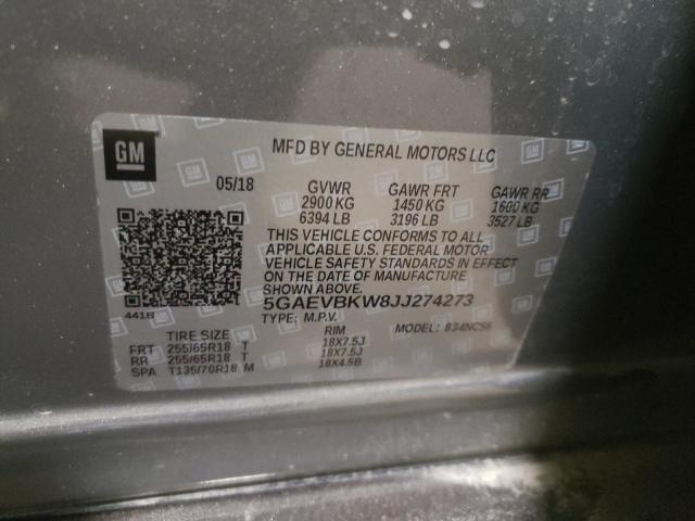 2018 BUICK ENCLAVE PR 5GAEVBKW8JJ274273