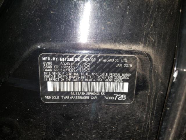 2015 MITSUBISHI MIRAGE DE ML32A3HJ5FH040155