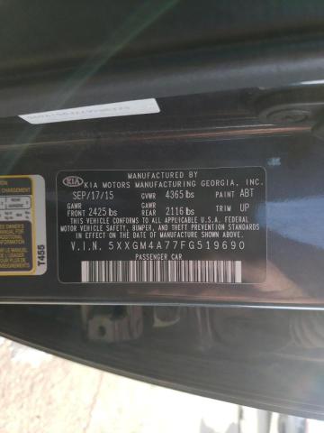 5XXGM4A77FG519690 Kia Optima Lx 2015. Фото: 9