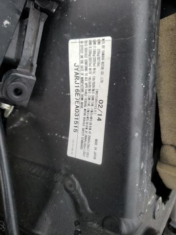 2014 YAMAHA YZFR6 JYARJ16E7EA031515