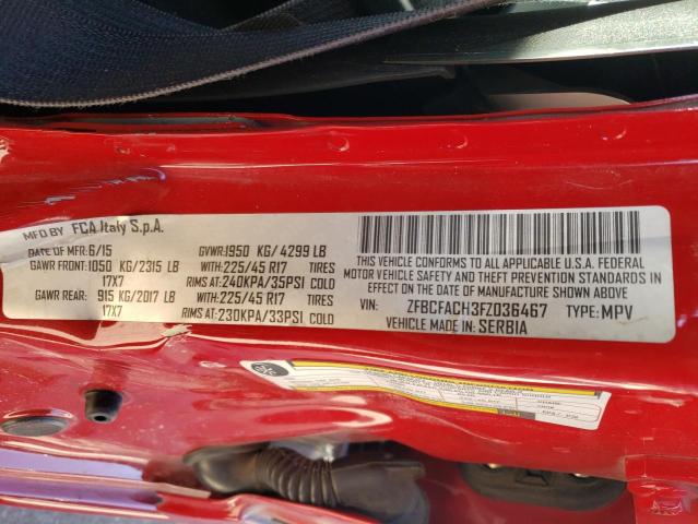 2015 FIAT 500L LOUNG ZFBCFACH3FZ036467