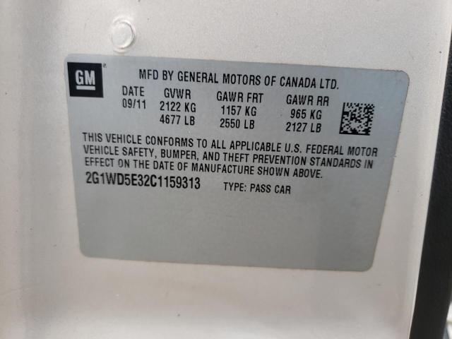 2012 CHEVROLET IMPALA POL 2G1WD5E32C1159313