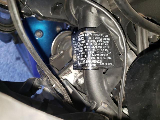 2014 KAWASAKI EX300 B JKAEX8B15EA002229