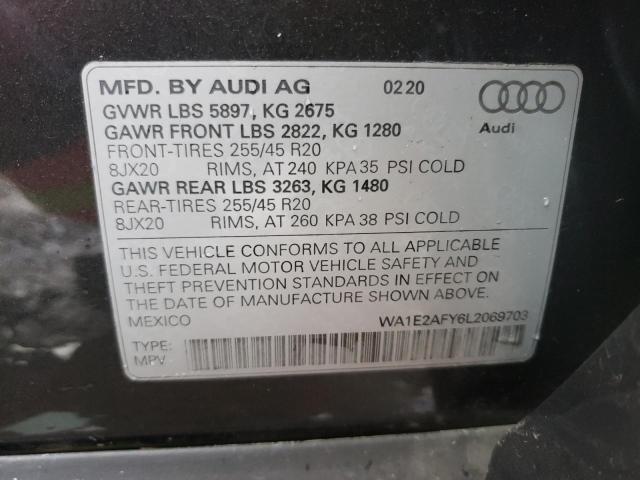 2020 AUDI Q5 E PREMI WA1E2AFY6L2069703