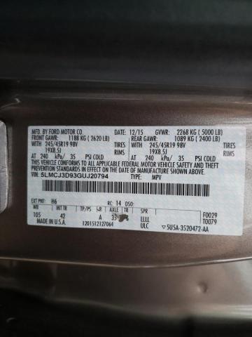 2016 LINCOLN MKC RESERV 5LMCJ3D93GUJ20794