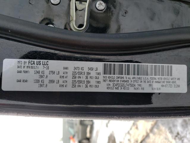2018 DODGE JOURNEY 3C4PDCGG5JT475834