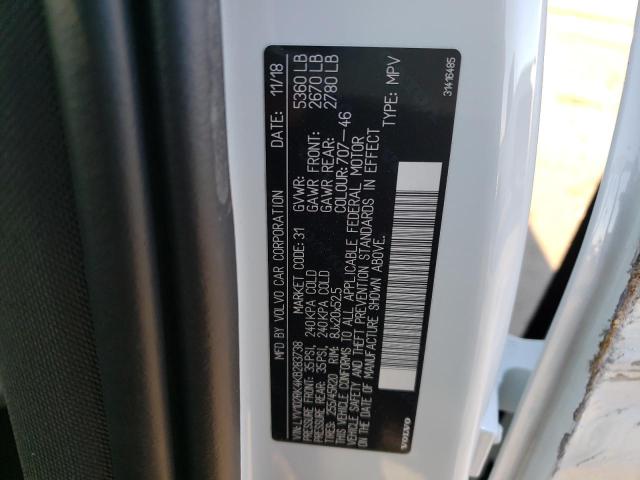 2019 VOLVO XC60 T5 LYV102RK4KB283738