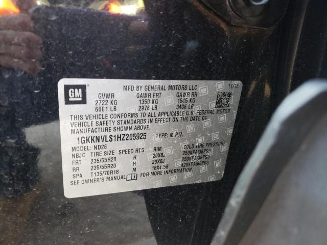 2017 GMC ACADIA ALL 1GKKNVLS1HZ205925