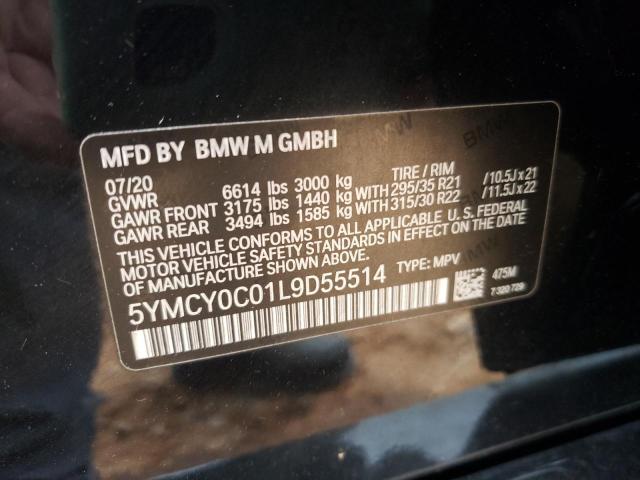 2020 BMW X6 M 5YMCY0C01L9D55514