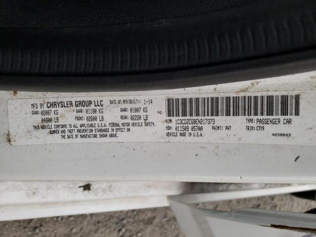 2014 DODGE AVENGER SX 1C3CDZCG8EN217373