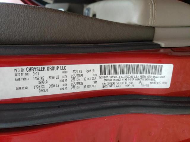 2011 DODGE DURANGO CR 1D4SD4GT5BC638141
