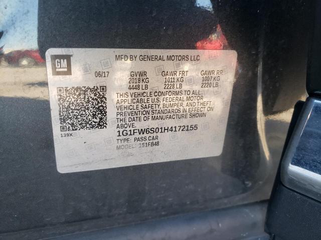 2017 CHEVROLET BOLT EV LT 1G1FW6S01H4172155