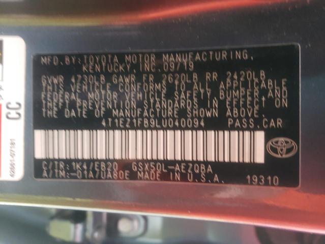 2020 TOYOTA AVALON XSE 4T1EZ1FB9LU040094