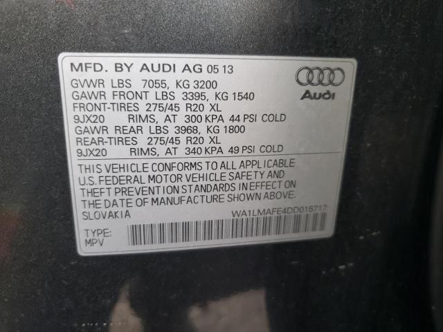 2013 AUDI Q7 PREMIUM - WA1LMAFE4DD015717