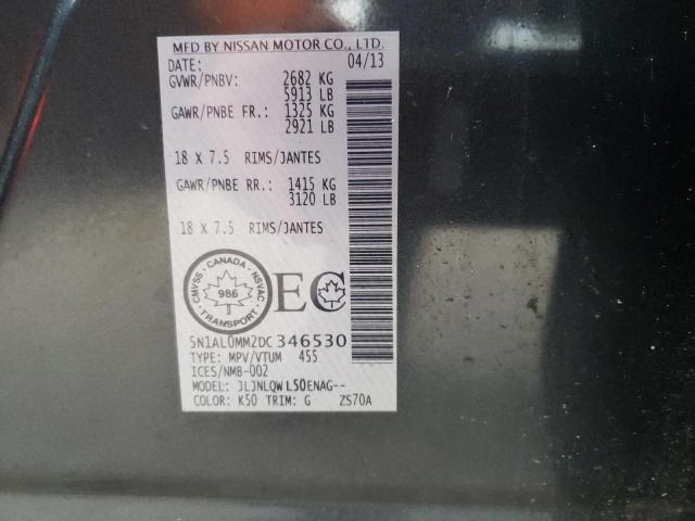 2013 INFINITI JX35 5N1AL0MM2DC346530
