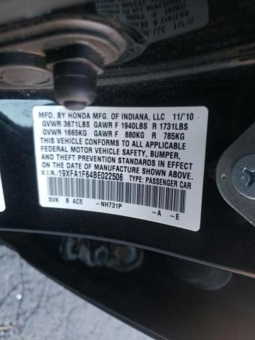 2011 HONDA CIVIC LX-S 19XFA1F64BE022506