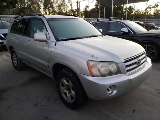 Salvage cars for sale from Copart Savannah, GA: 2003 Toyota Highlander