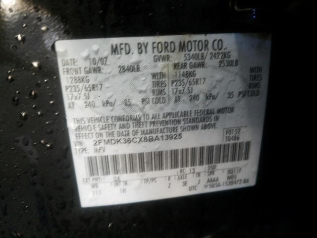 2FMDK36CX8BA13925 Ford Edge Se 2008. Фото: 9
