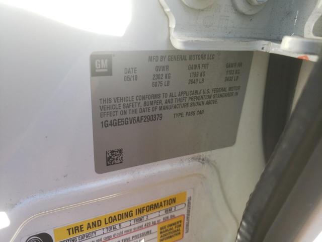 2010 BUICK LACROSSE C 1G4GE5GV6AF290379