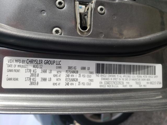 2012 DODGE RAM 1500 S 1C6RD7LT9CS339236