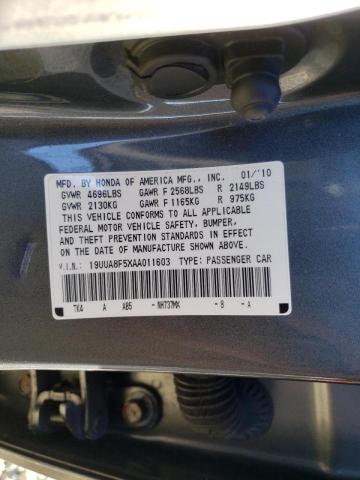2010 ACURA TL 19UUA8F5XAA011603
