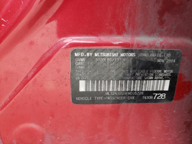 2015 MITSUBISHI MIRAGE DE ML32A3HJ3FH035228