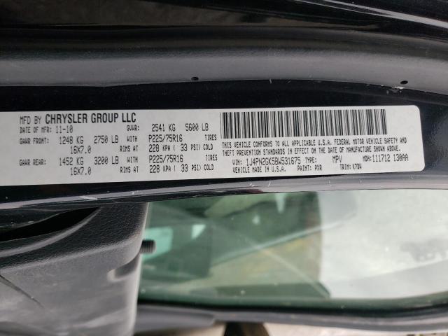 2011 JEEP LIBERTY SP 1J4PN2GK5BW531675