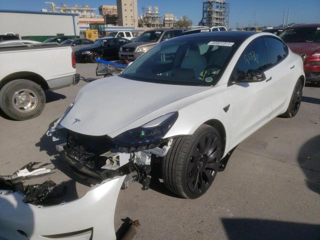 5YJ3E1EC4MF870493 Tesla Model 3 2021. Фото: 1