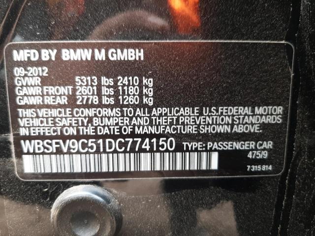 2013 BMW M5 WBSFV9C51DC774150