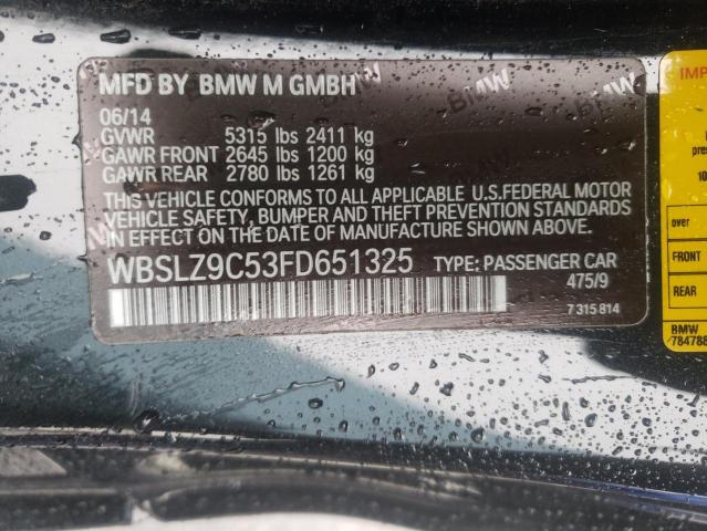 2015 BMW M6 WBSLZ9C53FD651325