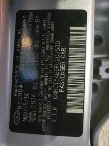 2015 HYUNDAI ACCENT GS KMHCT5AE9FU207530