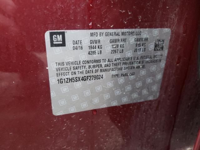 2016 CHEVROLET MALIBU L 1G1ZH5SX4GF279024