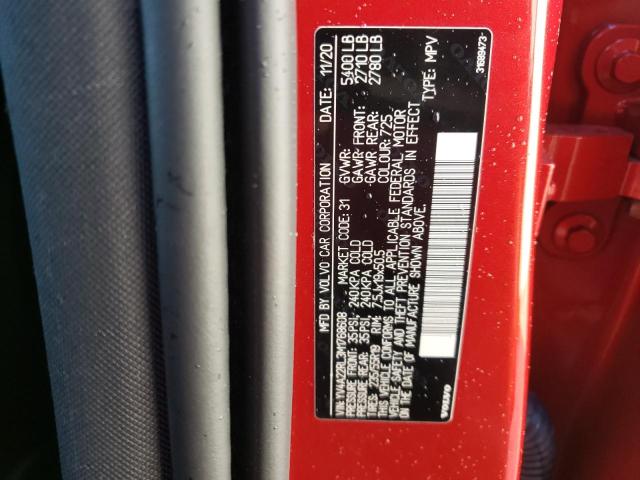 2021 VOLVO XC60 T6 IN YV4A22RL3M1768608