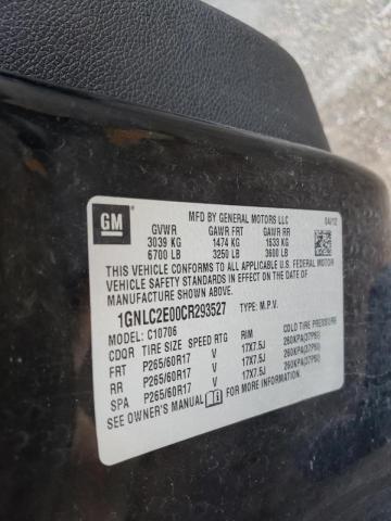 2012 CHEVROLET TAHOE POLI 1GNLC2E00CR293527