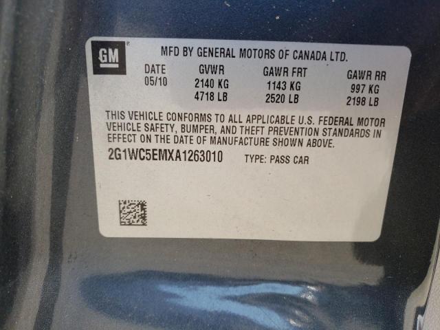 2010 CHEVROLET IMPALA LTZ - 2G1WC5EMXA1263010
