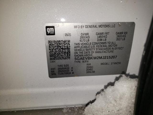 2021 BUICK ENCLAVE PR 5GAEVBKW2MJ215207