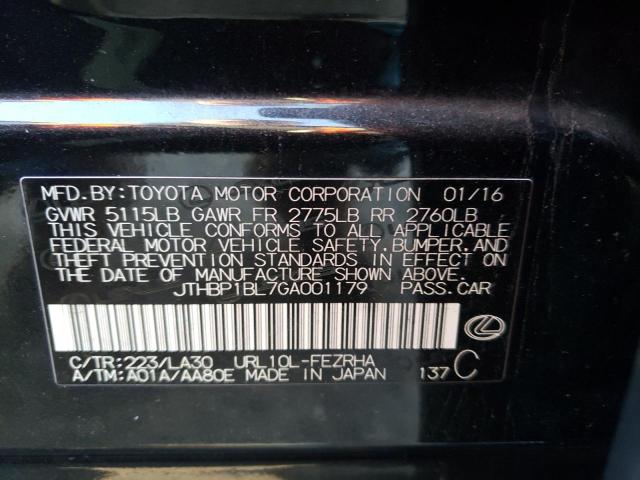 2016 LEXUS GS-F JTHBP1BL7GA001179