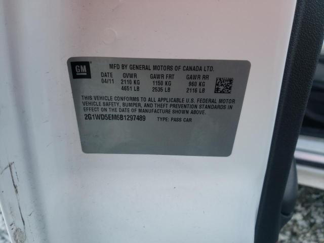 2011 CHEVROLET IMPALA POL 2G1WD5EM6B1297489