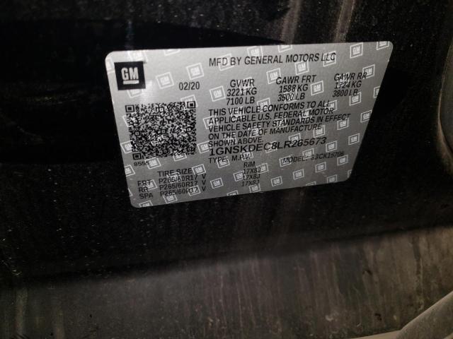 2020 CHEVROLET TAHOE POLI 1GNSKDEC8LR265673