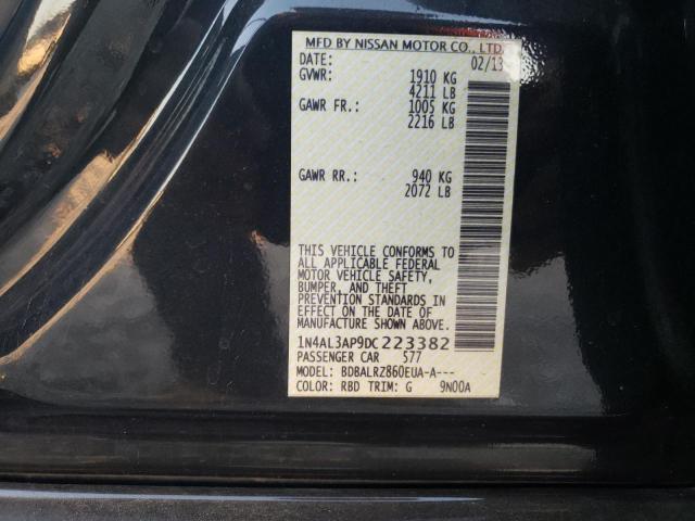 1N4AL3AP9DC223382 Nissan Altima 2.5 2013. Фото: 9