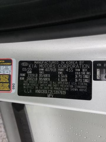 2020 KIA NIRO LX KNDCB3LC2L5397619