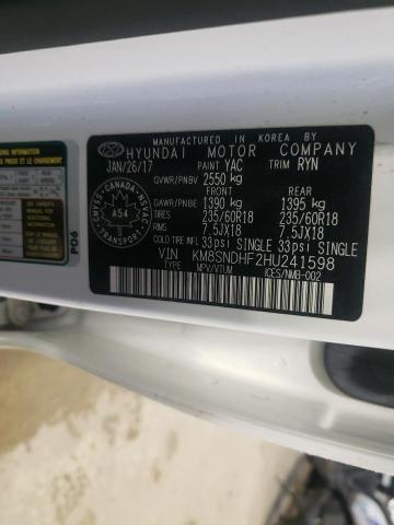 2017 HYUNDAI SANTA FE S - KM8SNDHF2HU241598