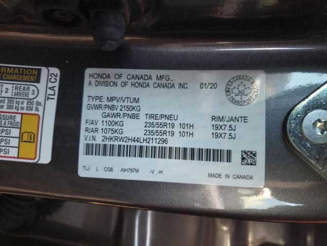 2020 HONDA CR-V SPORT 2HKRW2H44LH211296