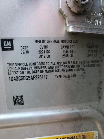 2010 BUICK LACROSSE C 1G4GC5EG5AF226117