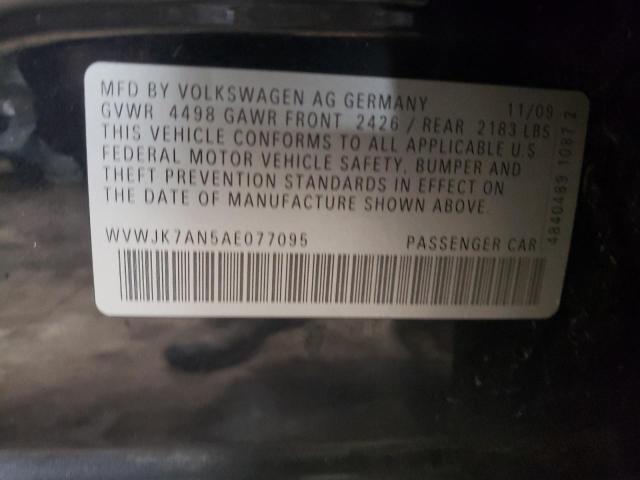 2010 VOLKSWAGEN PASSAT KOM WVWJK7AN5AE077095