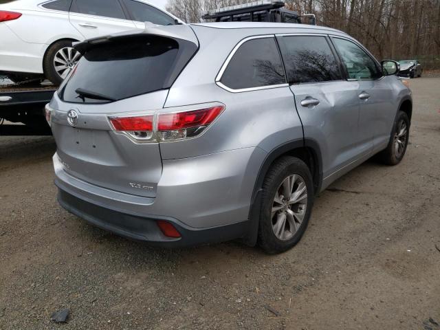 VIN 5TDJKRFH8ES048933 2014 Toyota Highlander, Xle no.4