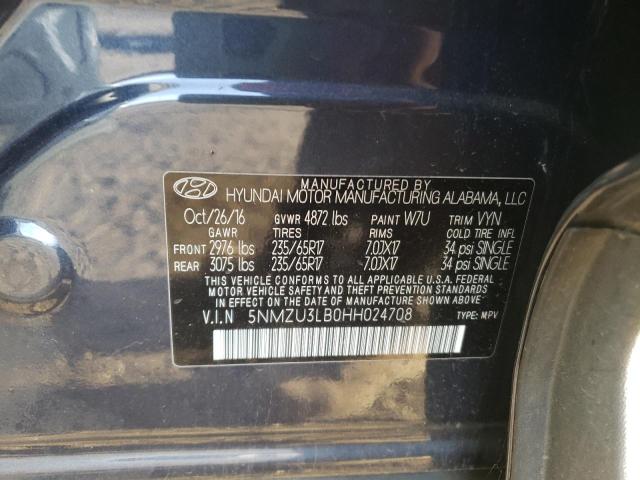 2017 HYUNDAI SANTA FE S 5NMZU3LB0HH024708