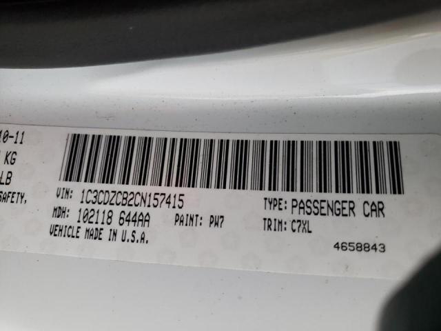 2012 DODGE AVENGER SX 1C3CDZCB2CN157415